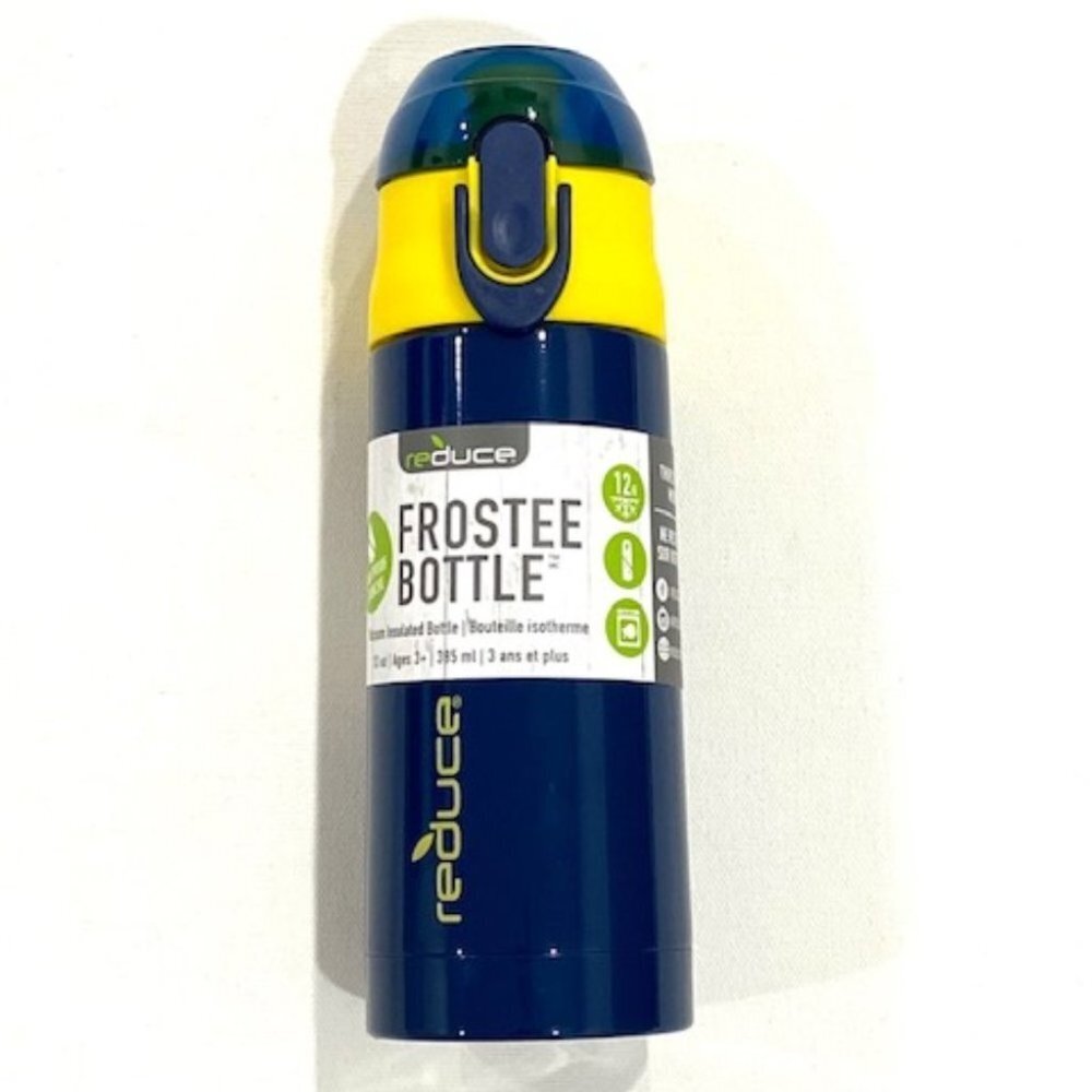 Reduce 13oz Frostee Bottlw Vacuum Insulated Blue/Yellow ( Ages 3 yrs + )